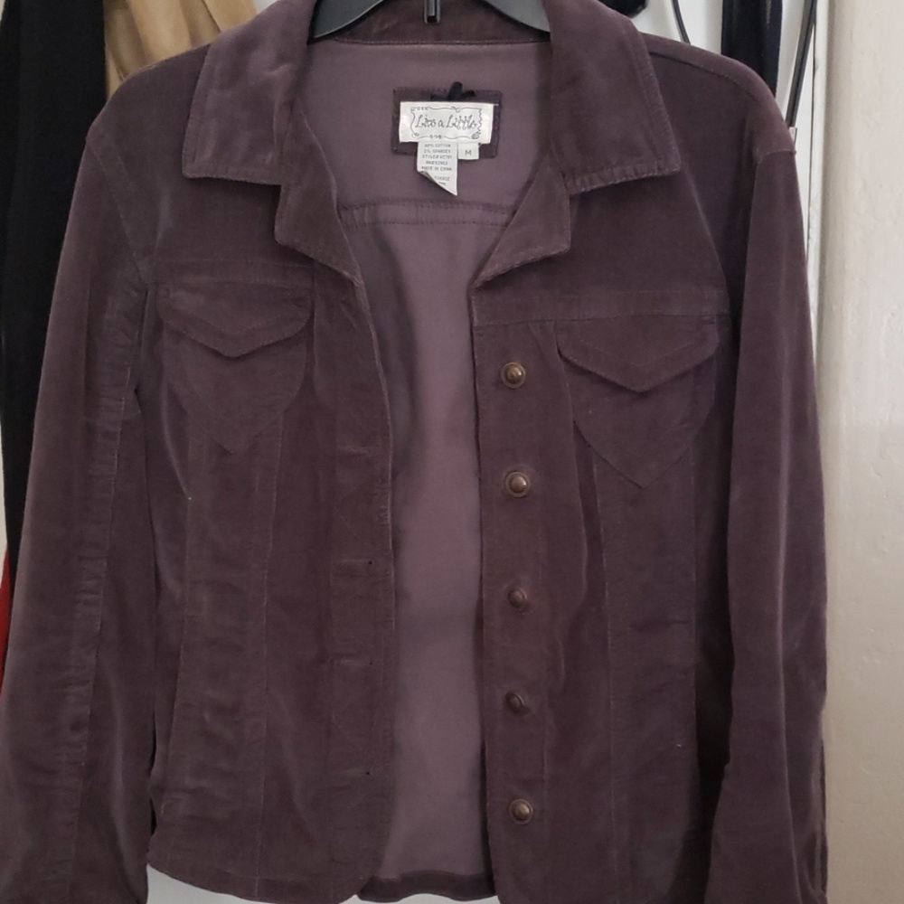 Womens corduroy black jacket